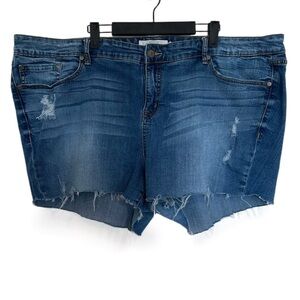 Torrid Denim Distressed Women Shorts Size 26